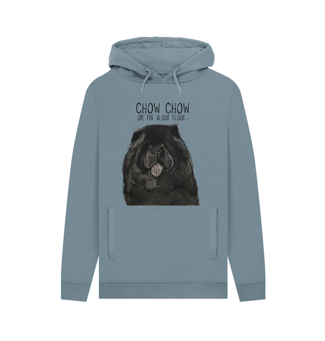 Black Chow Chow 'The Aloof Floof' Men's Hoodie – Stylish and Cozy