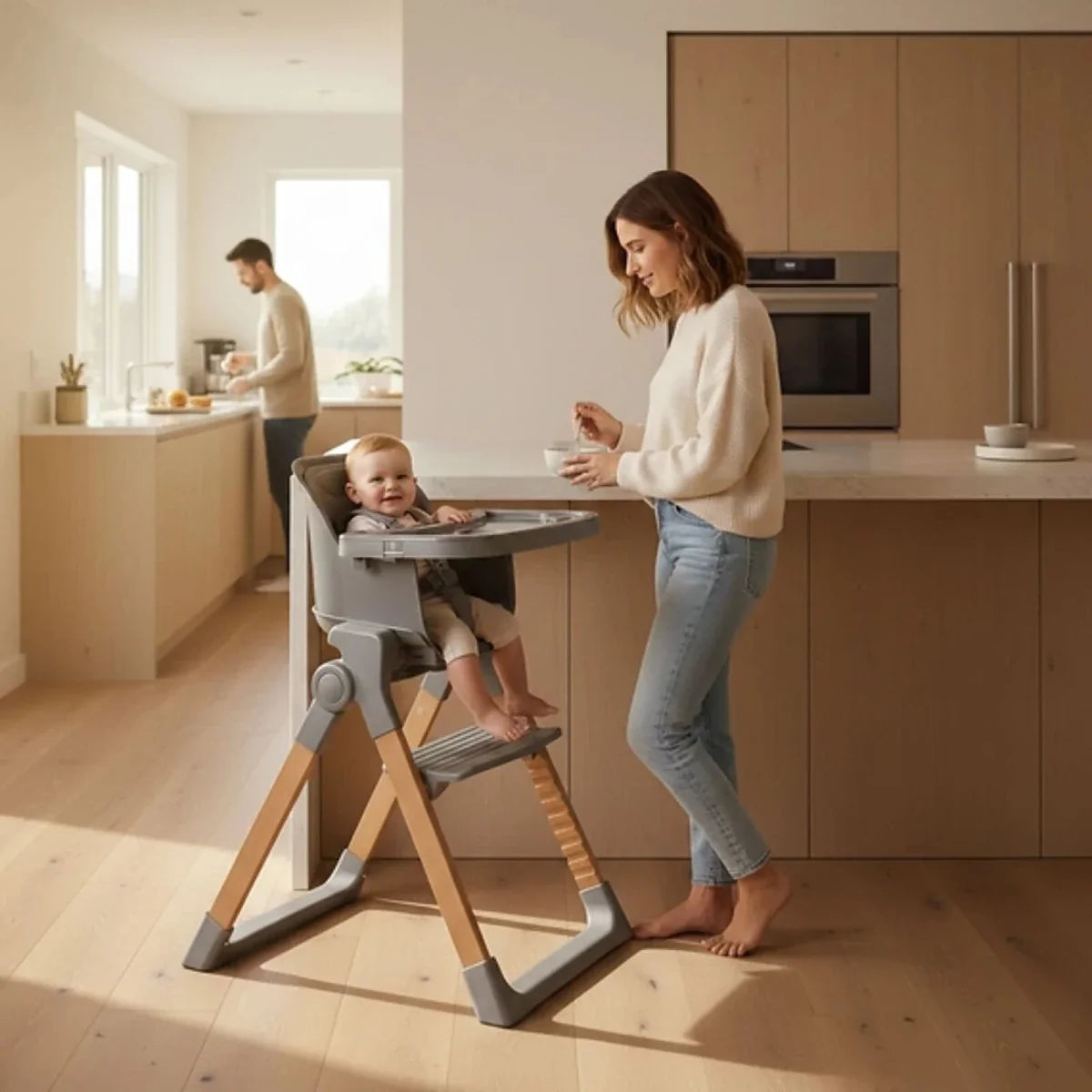 Red Kite Feed Me Orbit Highchair - Grey