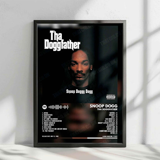 Snoop Dogg "Tha Doggfather" Album Cover Poster - with Complete Tracklist