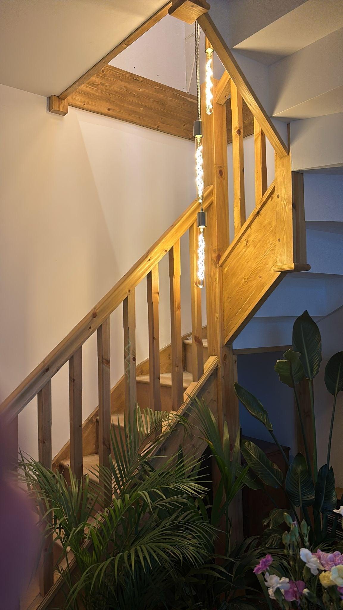 Cascade Chandelier Square 9 bulbs