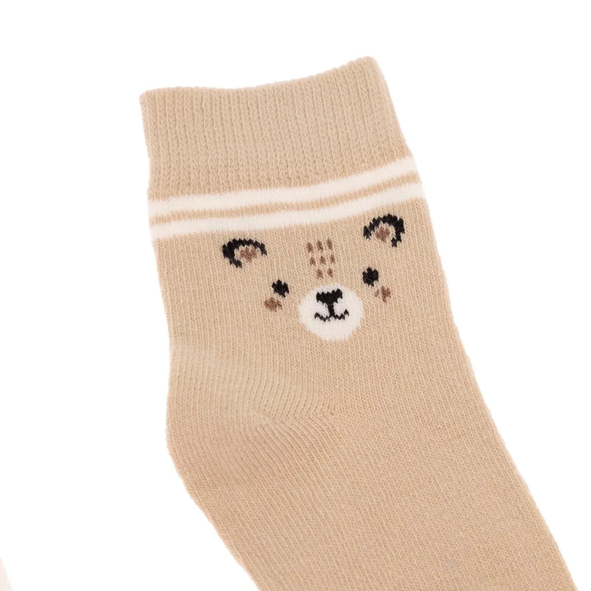 HelloBaby 3 Pack Striped Animal Print Ankle Baby Socks (Newborn to 4-5 Years)