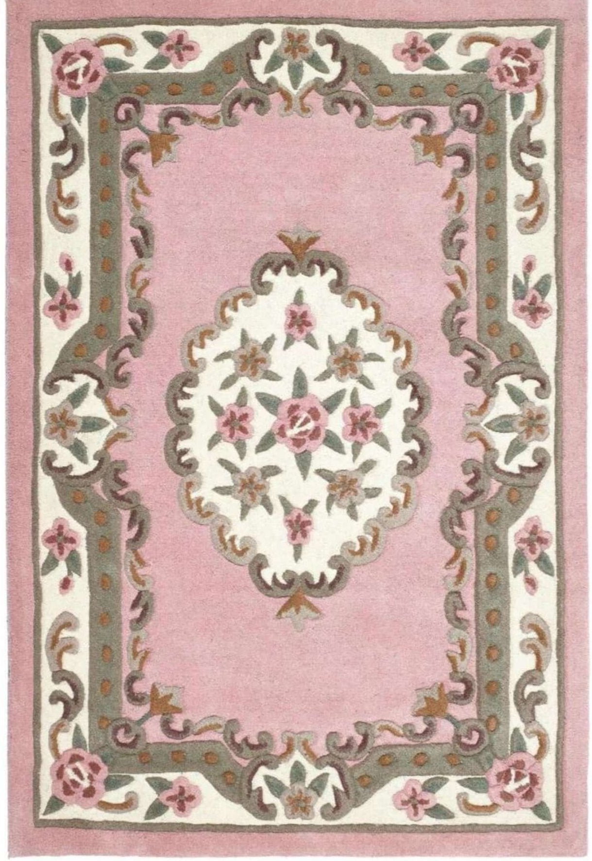Shensi Pink Medallion Rug