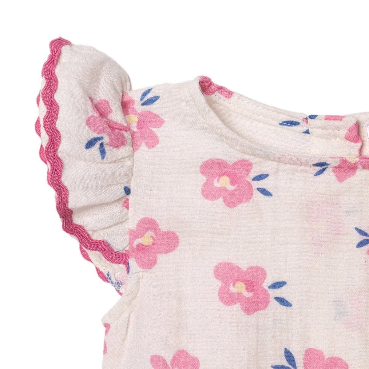 HelloBaby Floral Print Short Sleeve Cotton Baby Dress (6-9 Months to 4-5 Years)