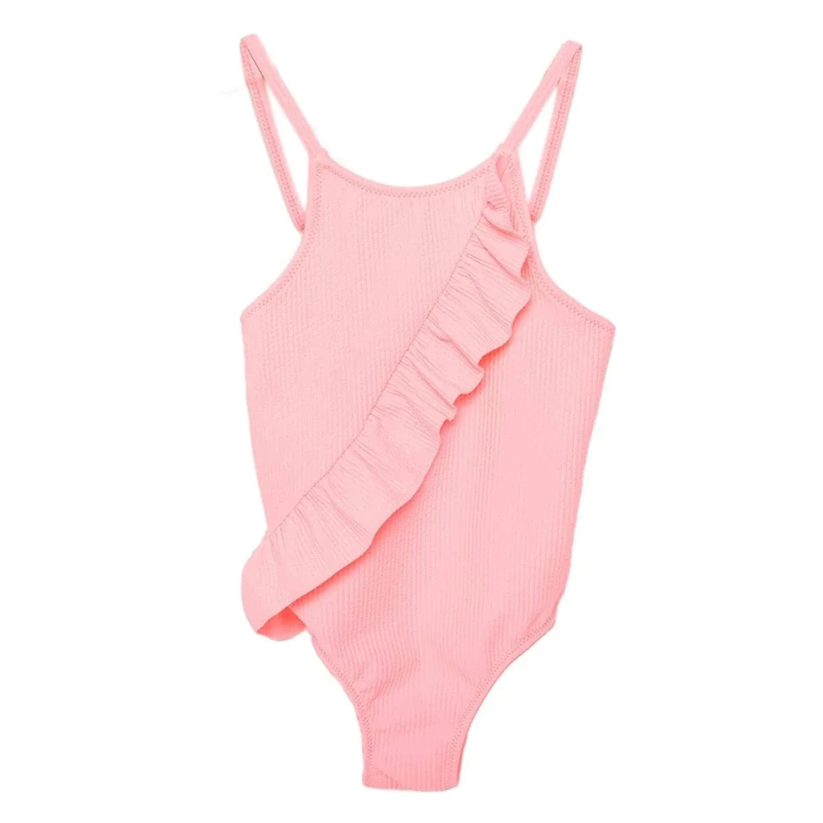 HelloBaby Textured Frilly Baby Swimsuit (2 Years to 5 Years)
