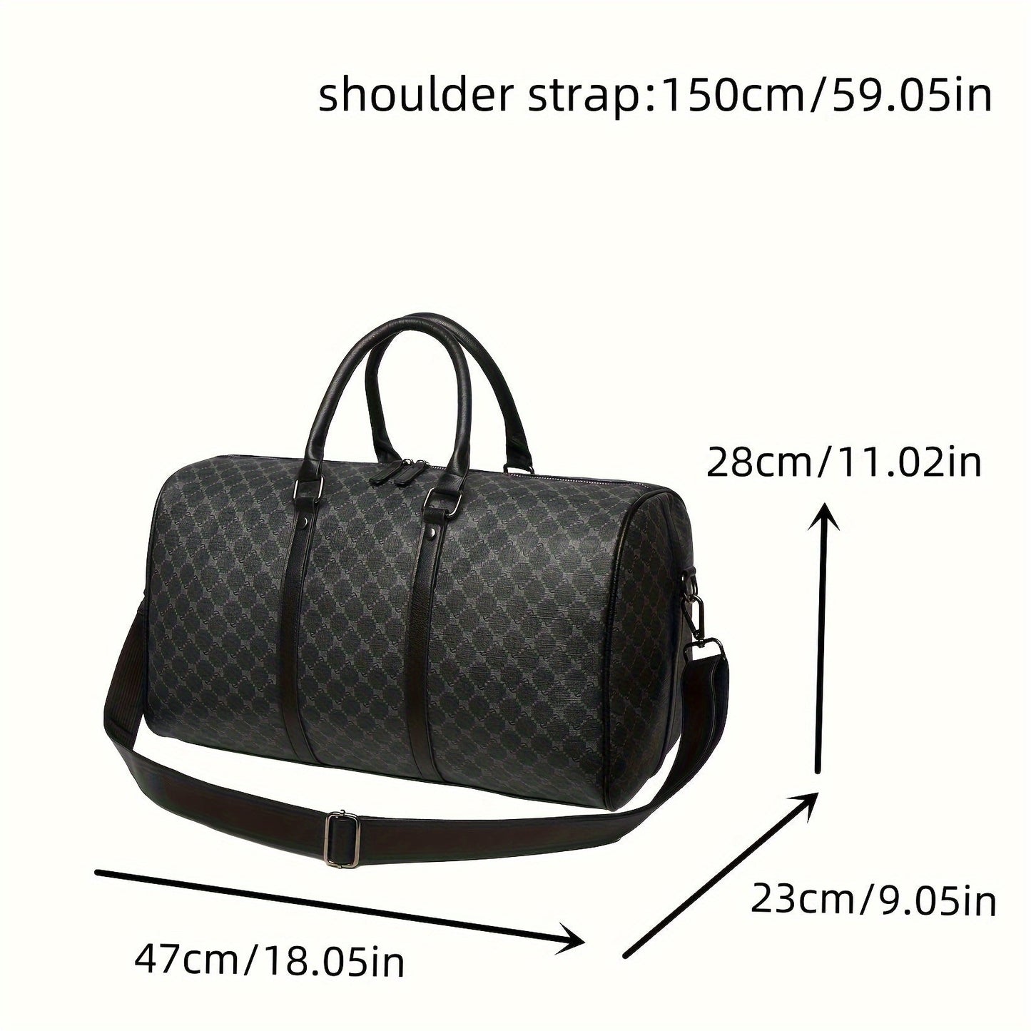 A Large Capacity Black Tote Bag for Travel, Gym, and Short Trips.