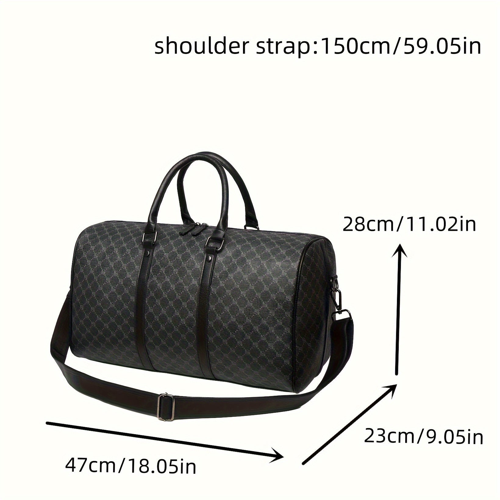 A Large Capacity Black Tote Bag for Travel, Gym, and Short Trips.