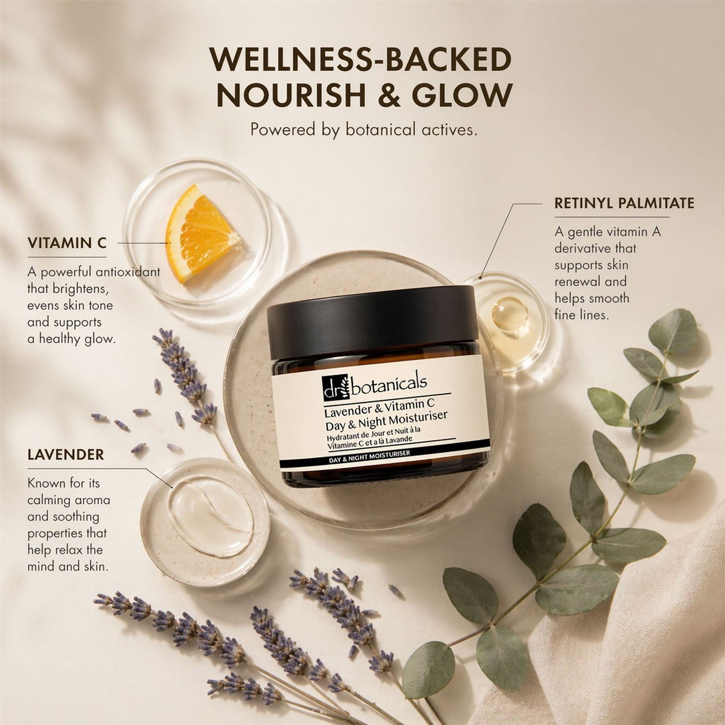Lavender & Vitamin C Day & Night Moisturiser 50ml