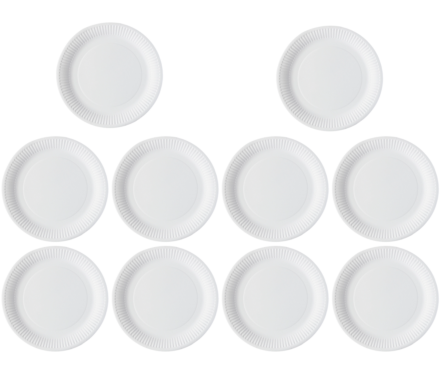 10 x Green Spirit 7 Round Paper Plates