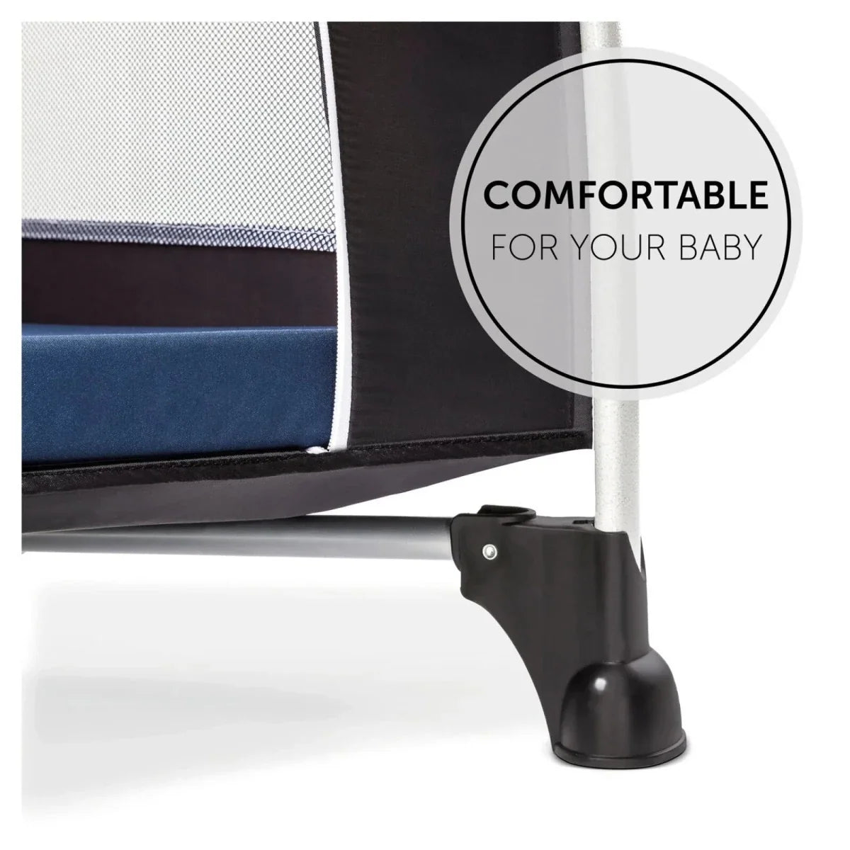 Hauck Sleeper Travel Cot Mattress 120x60cm - Navy