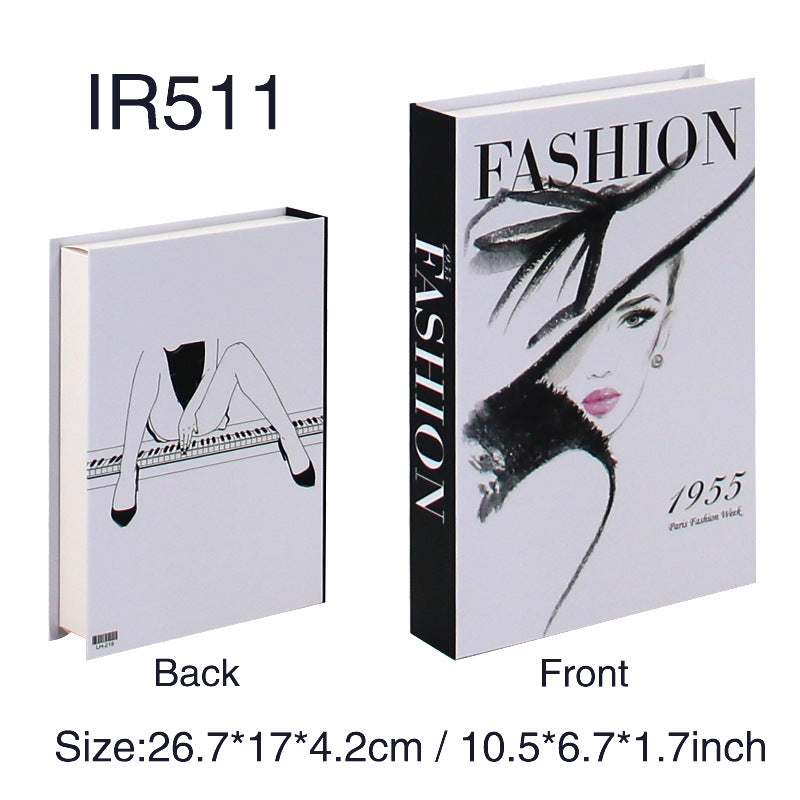 Fashion Simple Style Prop Books Fake Book Magazine Ornaments