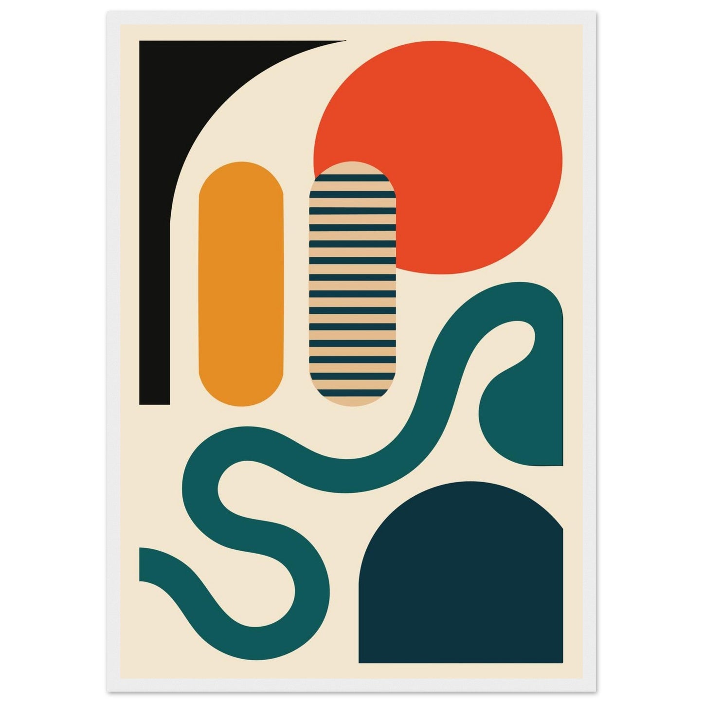 Abstract Bliss - Premium Matte Paper Wooden Framed Poster