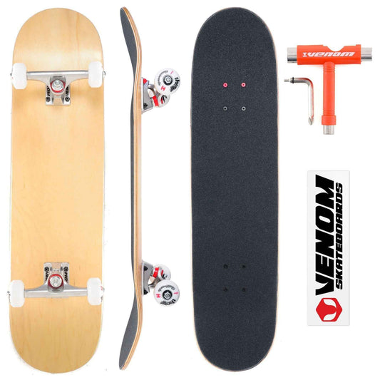 Venom Core Complete Built Skateboard - Natural/Raw - 8.5