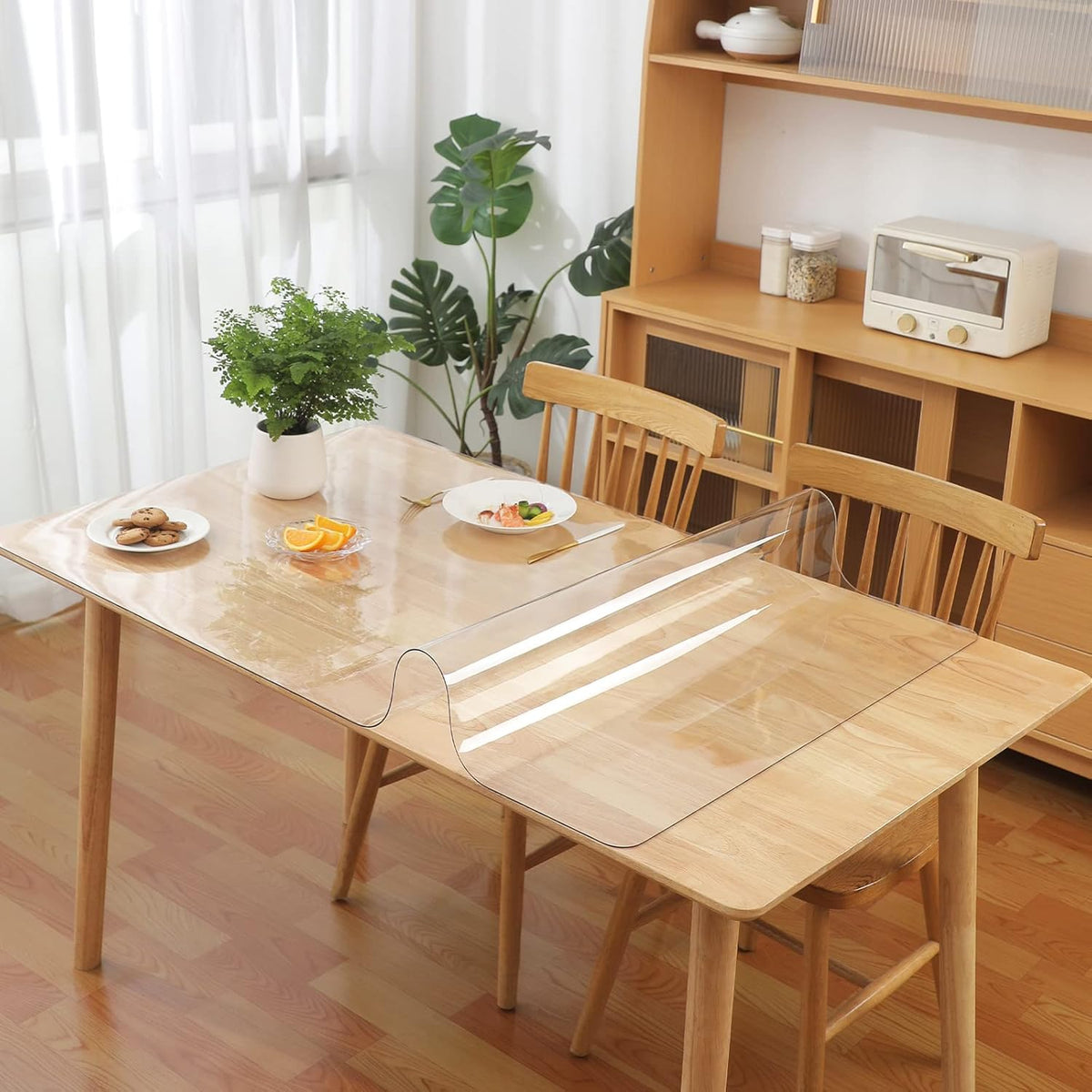 Clear Table Protector 60x60cm Transparent PVC 2mm Thick Table Pad Yanen