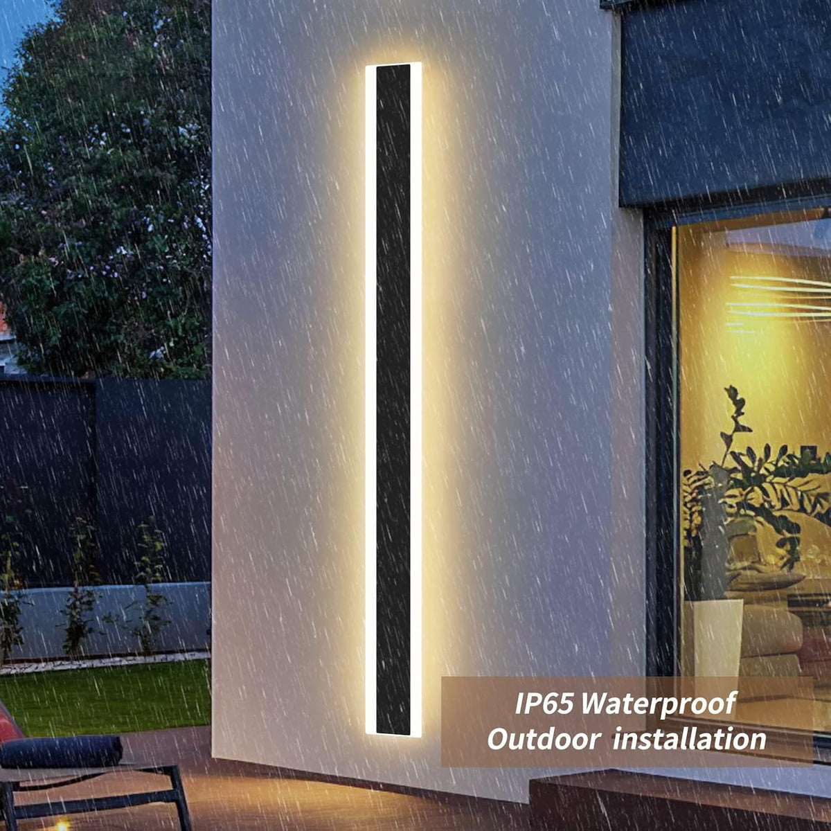 Outdoor Wall Light 120CM 42W LED Warm White 3000K for Garden Balcony Mikeru