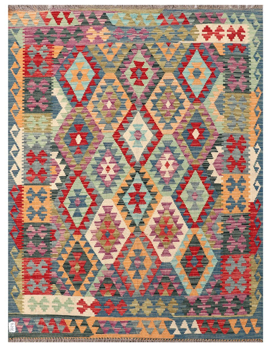 Maimana Afghanistan Kilim Rug - 204 x154 cm