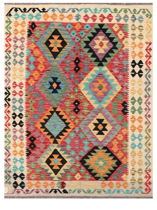 Maimana Afghanistan Kilim Rug - 207 x155 cm