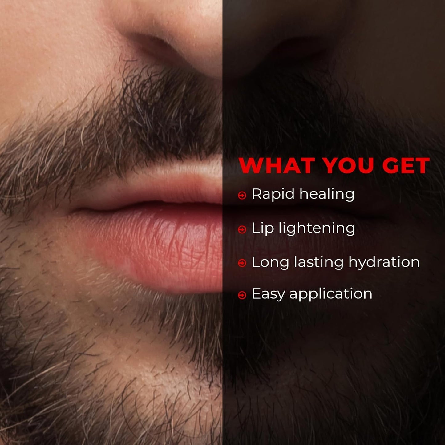 Beardo Lip Lightener for Men 7g Non-Tinted Balm for Dark, Dry Lips