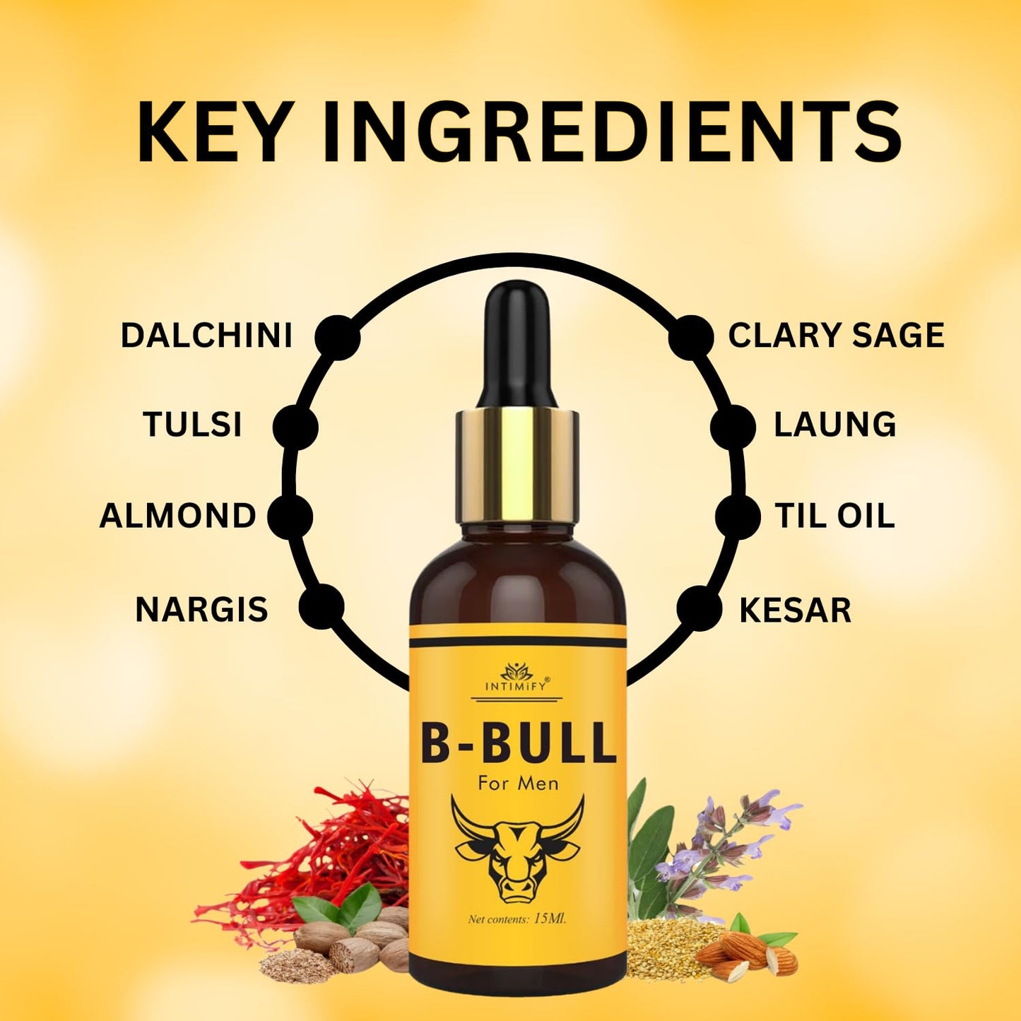 INTIMIFY Men's Ayurvedic Massage Oil 15ml