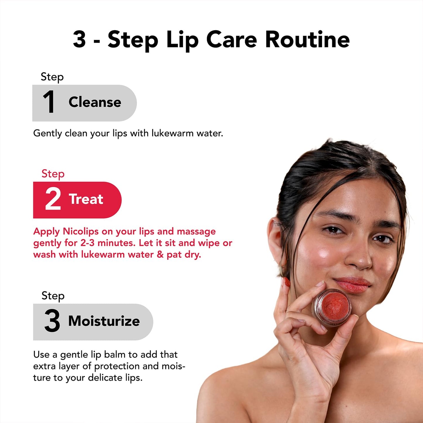 Bella Vita Organic NicoLips Lip Scrub for Brightening & Moisturizing, 20g