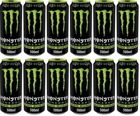 12 x Monster Energy Zero Sugar 500Ml