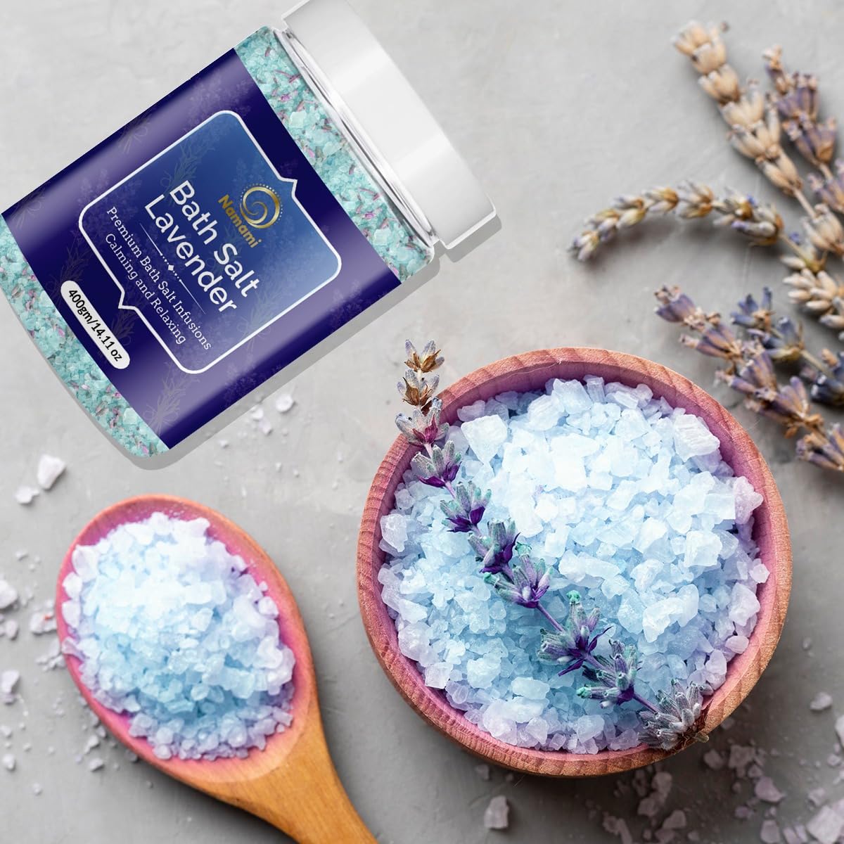 Lavender Bath Salt 500g Soothing Aromatherapy Muscle Relief