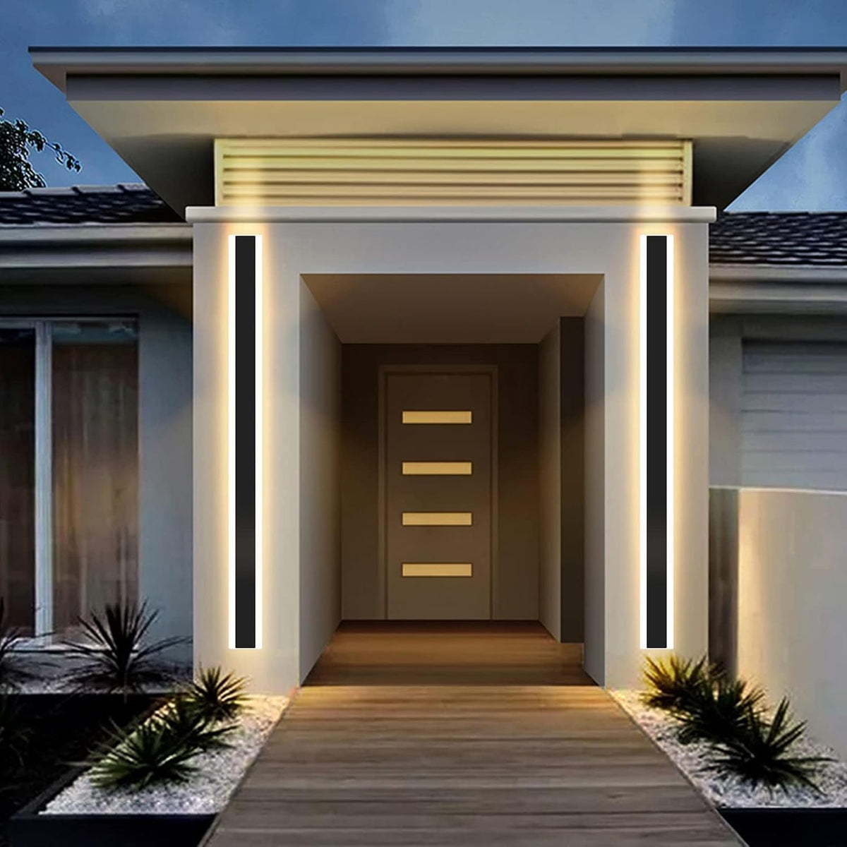 Outdoor Wall Light 120CM 42W LED Warm White 3000K for Garden Balcony Mikeru
