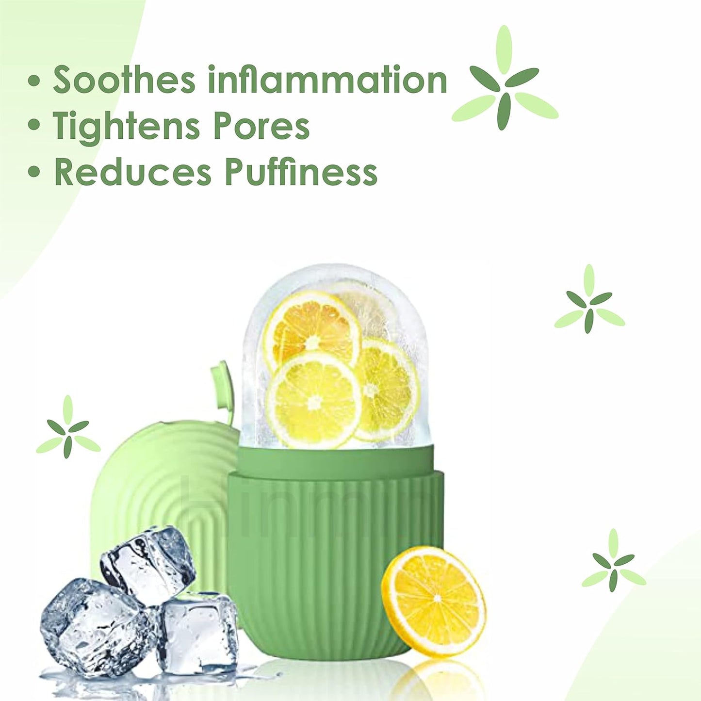 Cipzi Face Massager Set: Ice Roller & Jade Gua Sha for Skin & Body