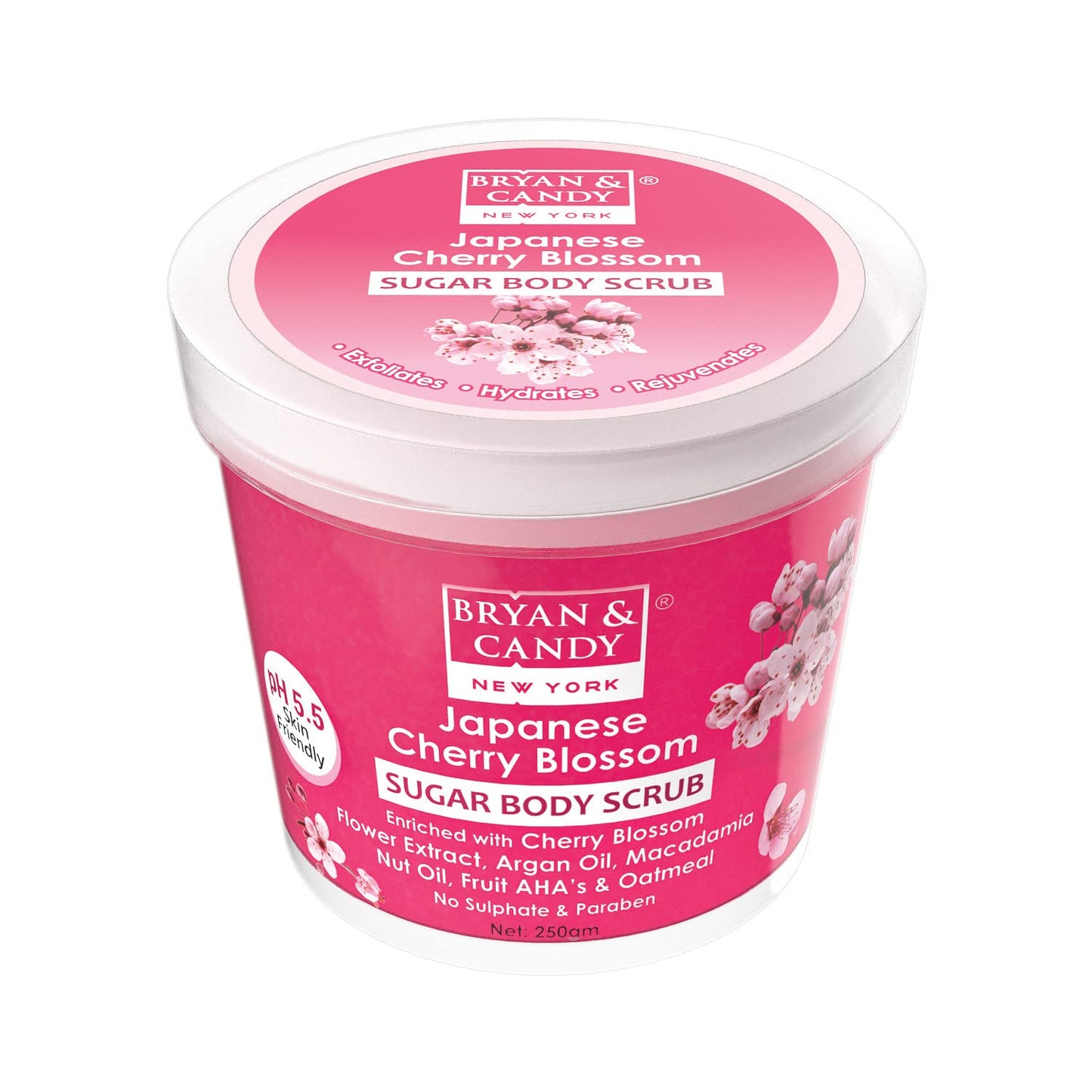 Cherry Blossom Body Scrub for Tan Removal & Exfoliation 250g