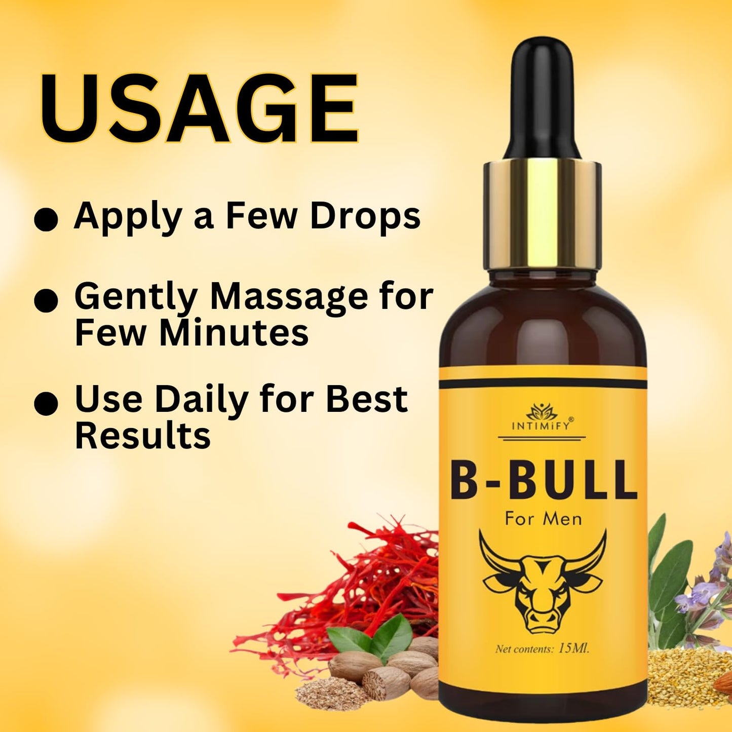 INTIMIFY Men's Ayurvedic Massage Oil 15ml