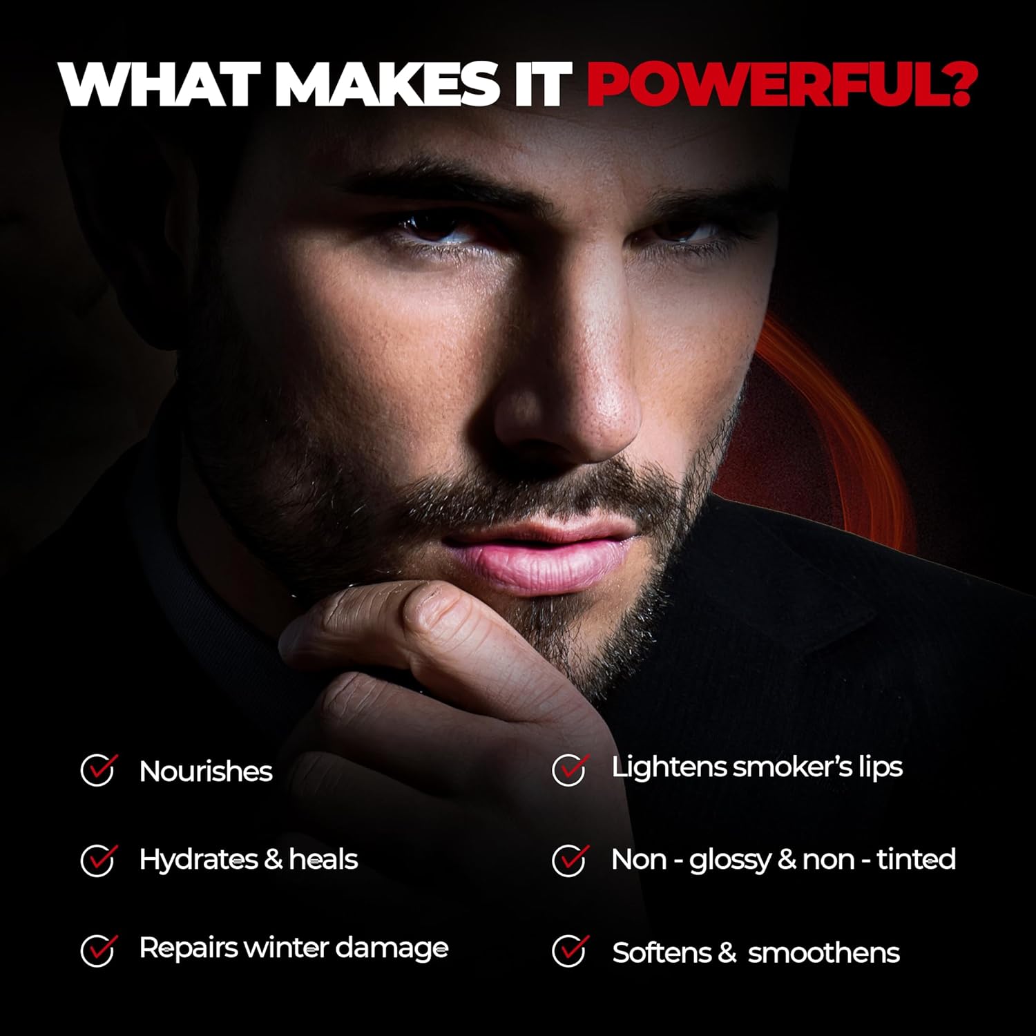 Beardo Lip Lightener for Men 7g Non-Tinted Balm for Dark, Dry Lips