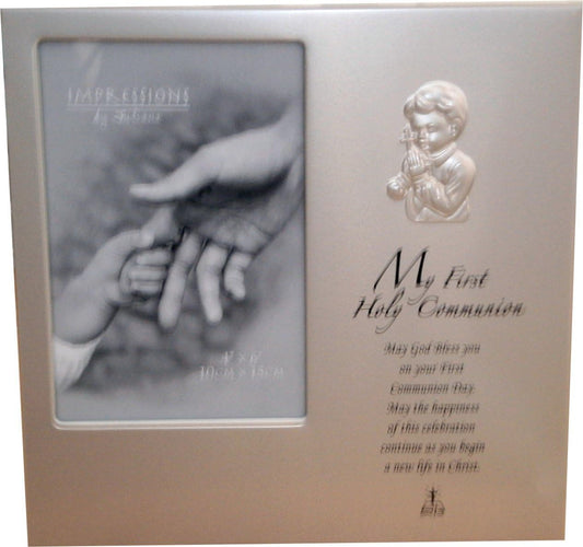 1st Communion Frame with verse boy