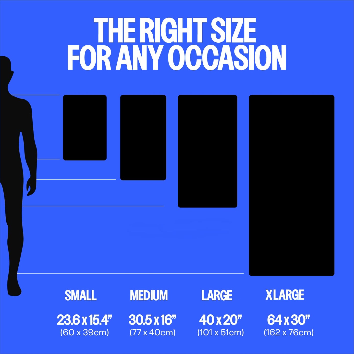 Acteon Microfiber Gym Towels 5 Pack, Quick Dry Silver ION Odor-Free Sweat Towel, Super Absorbent Fast Drying for Men/Women