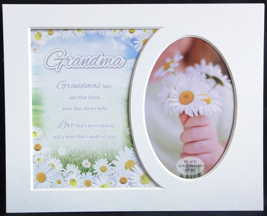10 x 8 Sentiment Photo Mount Grandma Message