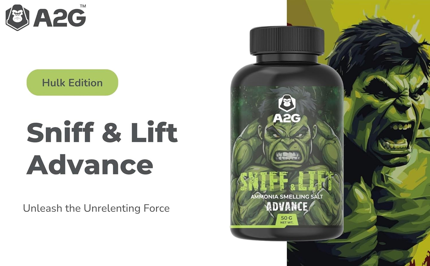 A2G Hulk Ammonia Smelling Salt for Advanced Lifters