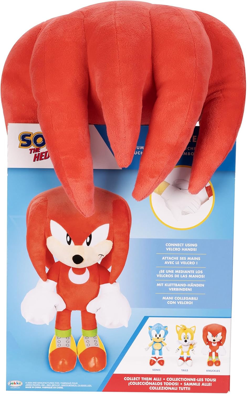 Sonic The Hedgehog Knuckles Jumbo Plush