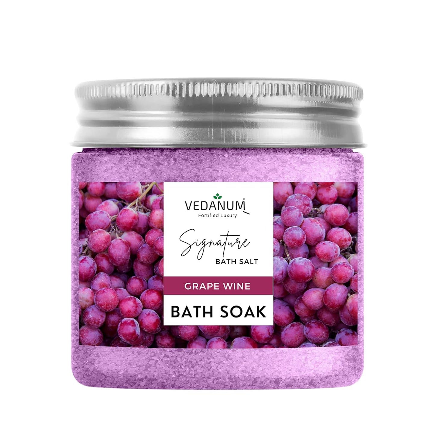 Vedanum Rose Geranium Bath Salt 200g for Relaxation & Skin Care