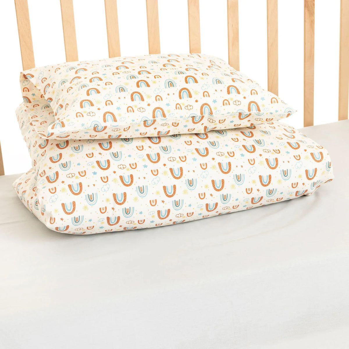 Little Dreams Rainbow Print Baby Duvet Cover Set (100 x 150 cm)