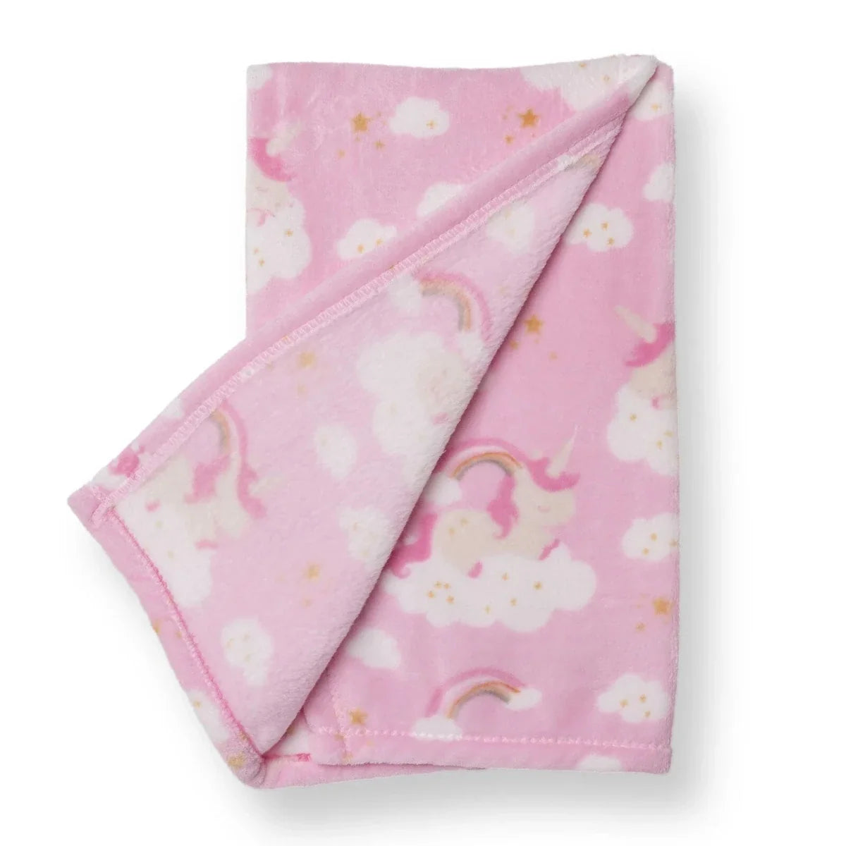 Little Dreams Unicorn Print Wellsoft Fleece Baby Blanket (90 x 110 cm)