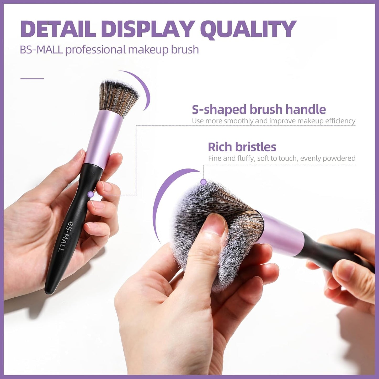 16-Piece Makeup Brush Set with Sponge & Eyeshadow Applicator