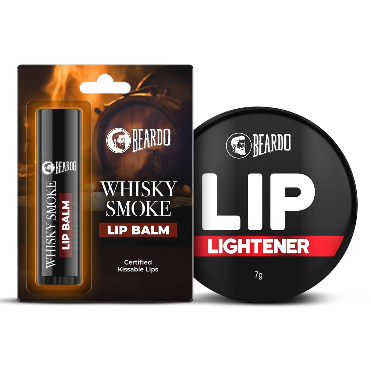 Beardo Lip Lightener for Men 7g Non-Tinted Balm for Dark, Dry Lips