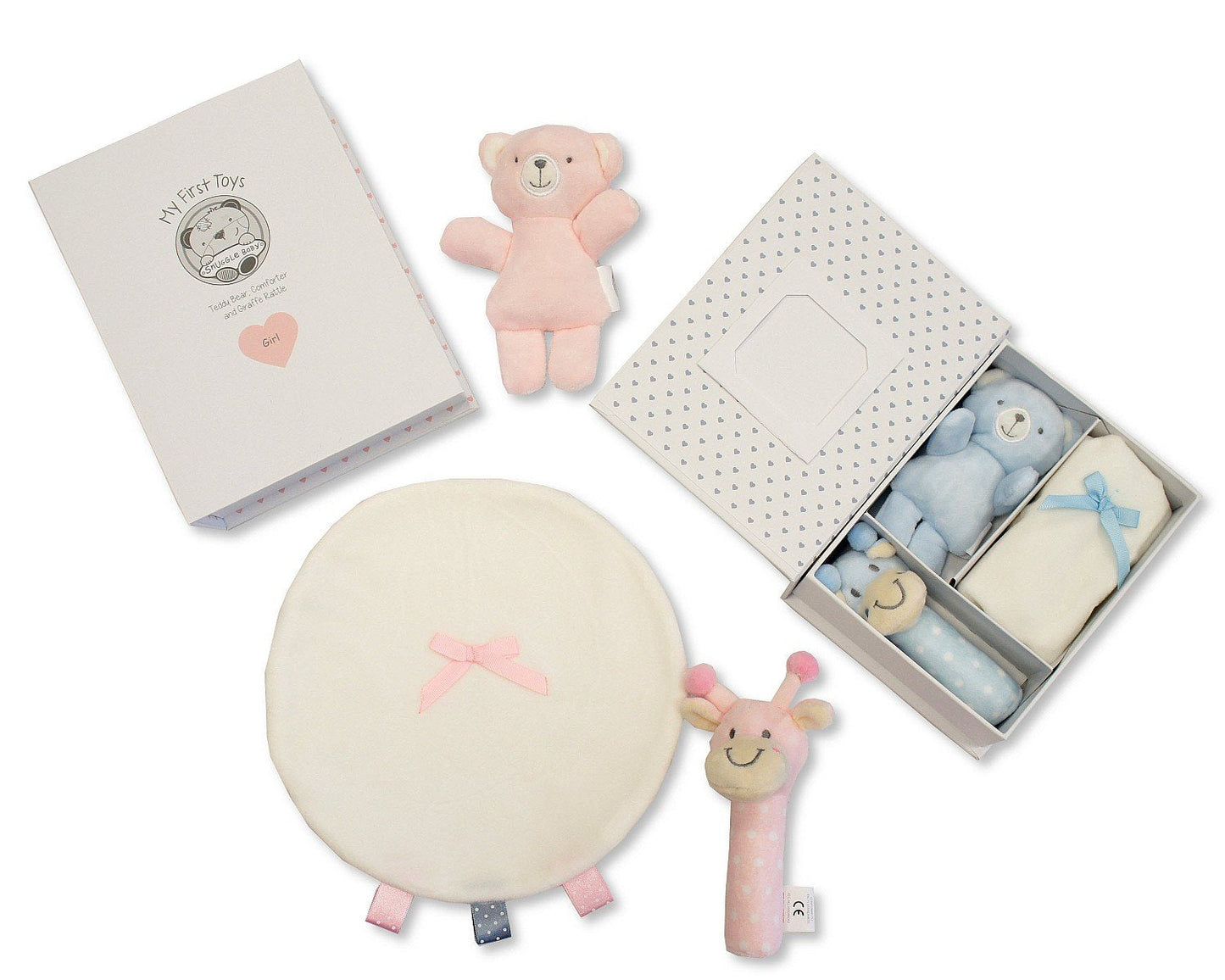 4 Piece Baby's First Toys Set Keepsake Box Gift