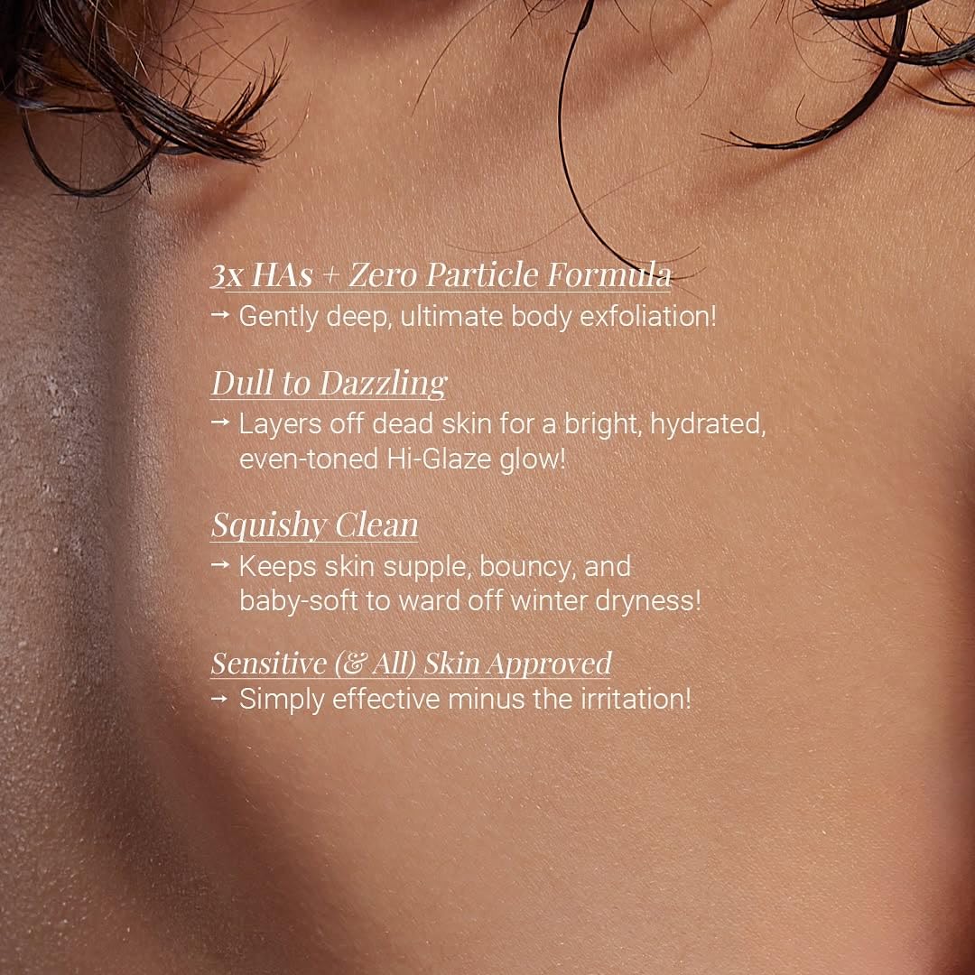 Neude Lay Bare Body Scrub 250ml with AHA BHA PHA for Smooth Skin