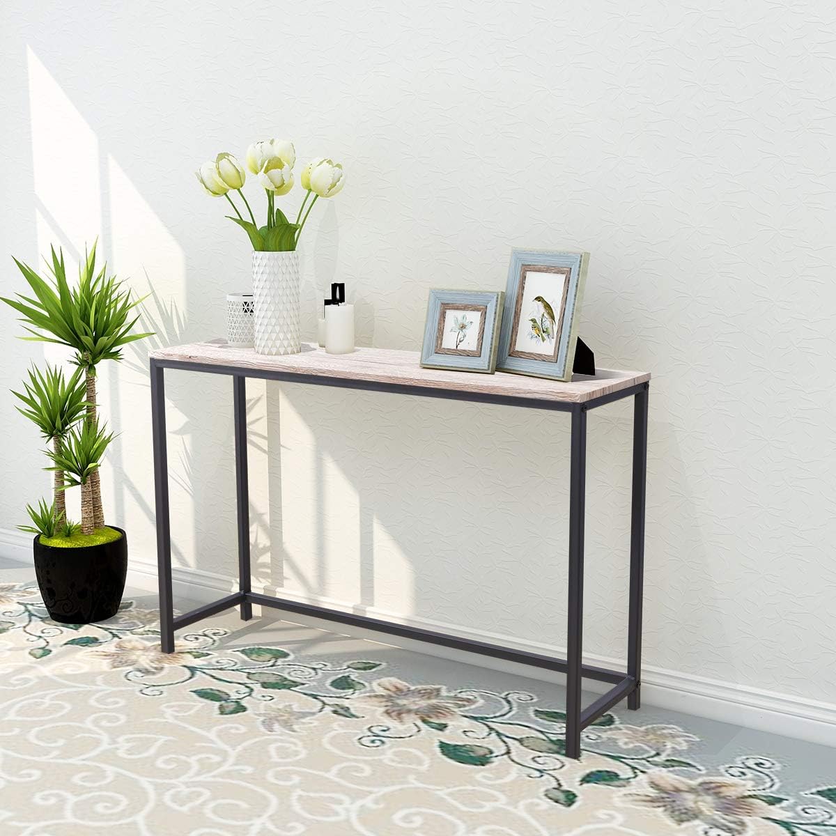 Console Table Sofa Table Hallway Desk End Table Living Room QUCENAK