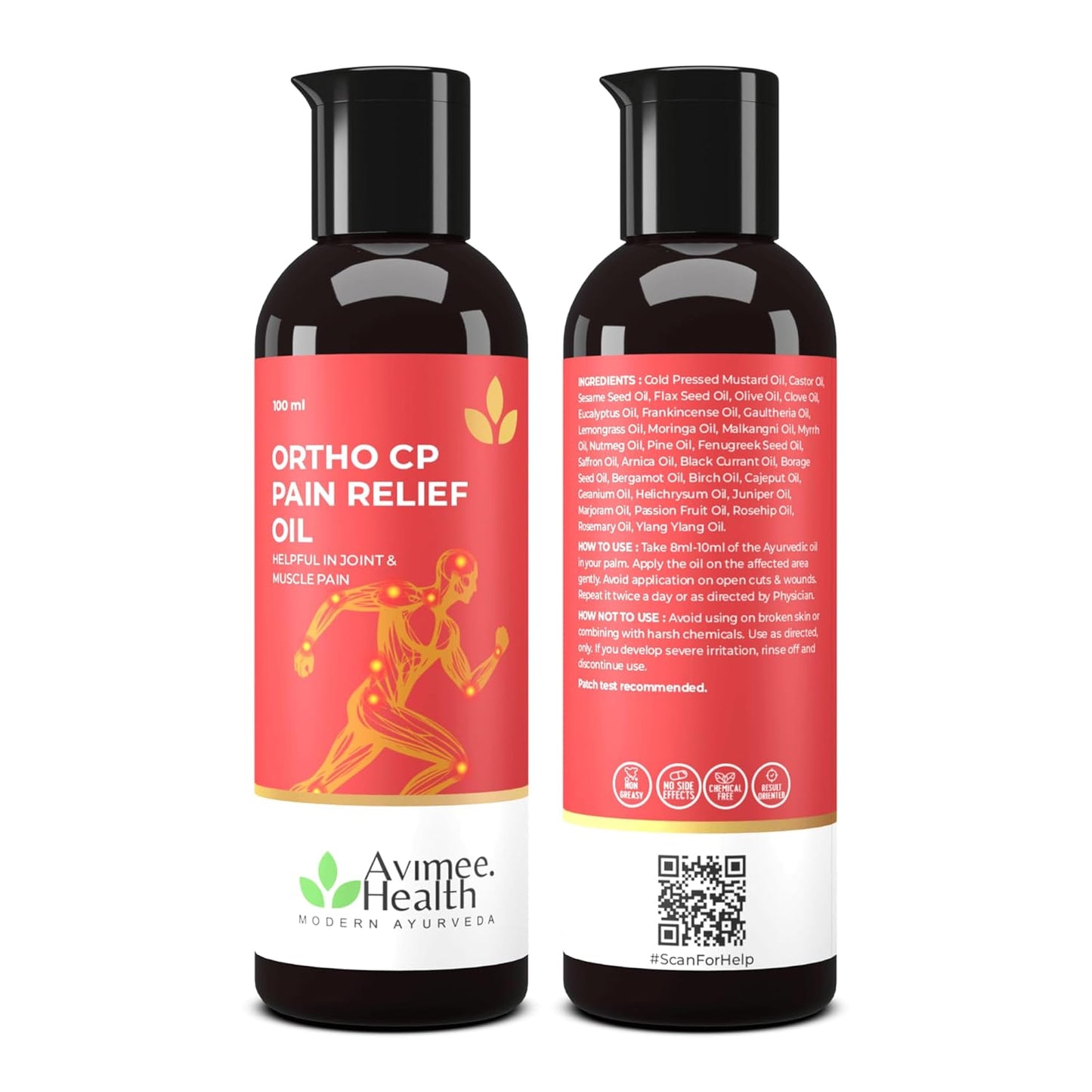 Avimee Herbal Ortho CP Pain Relief Massage Oil 100mL