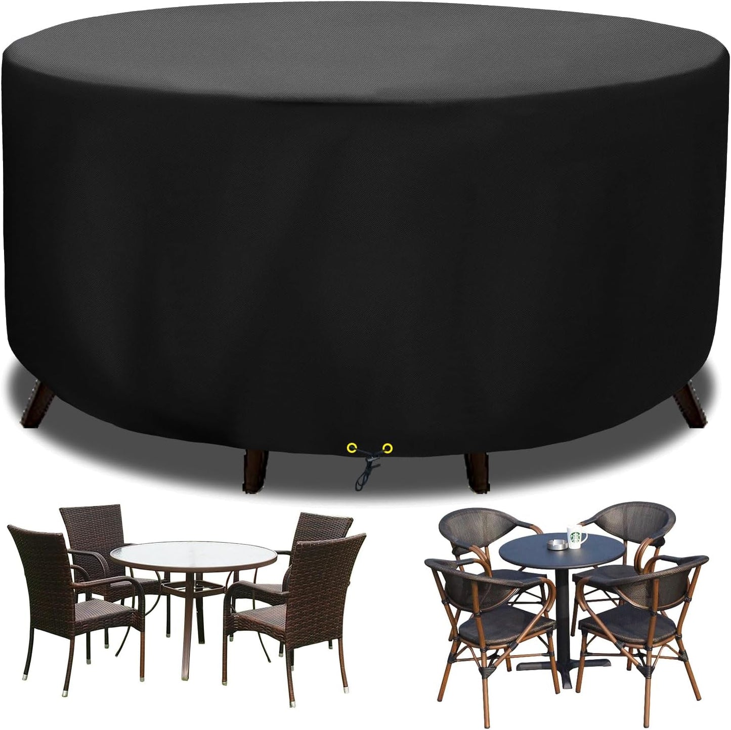 Funshot Round Garden Furniture Covers, Ø 160x70cm, Used- very good, no original packaging