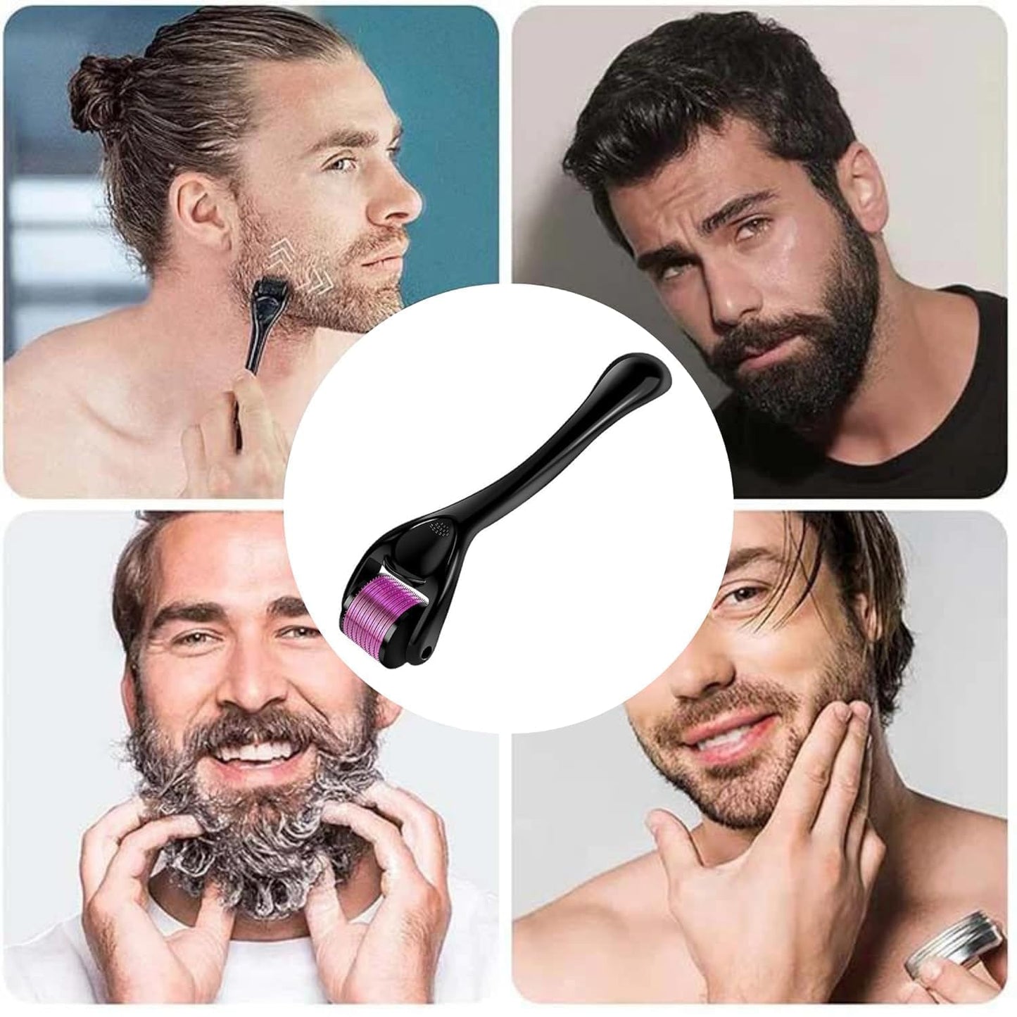 Jade Roller & Gua Sha Set with Hair Growth Roller & Ice Face Cube