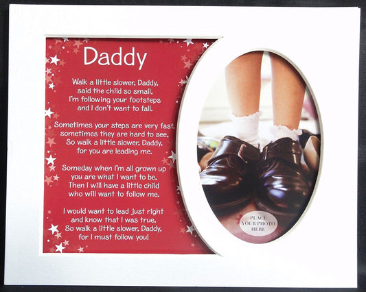 10 x 8 Sentiment Photo Mount Daddy Message