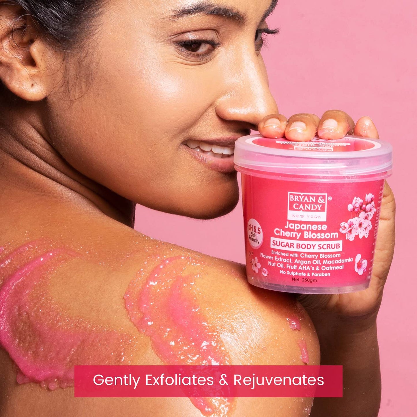 Cherry Blossom Body Scrub for Tan Removal & Exfoliation 250g
