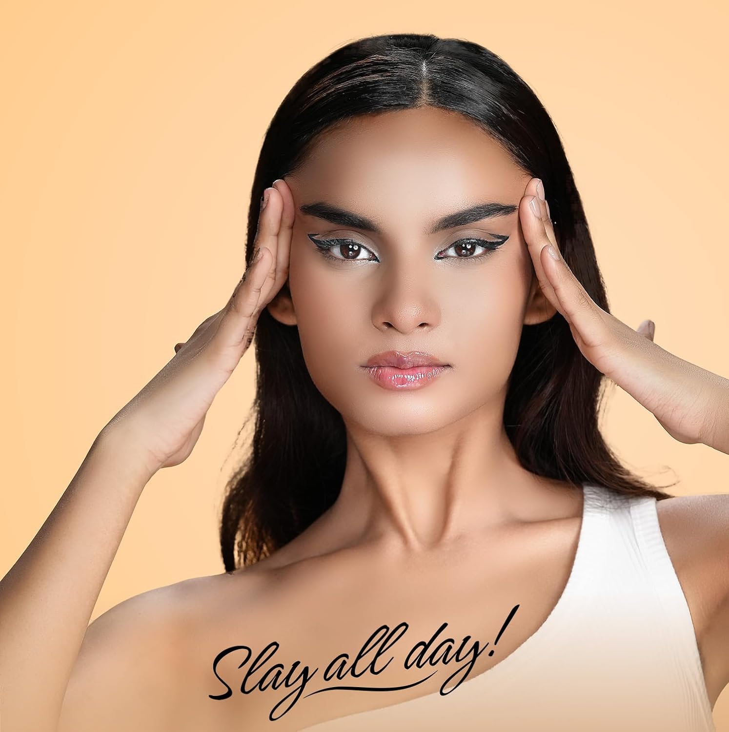 BELLAVITA Black Matte Waterproof Eyeliner | Smudge-Proof | Biotin Enriched