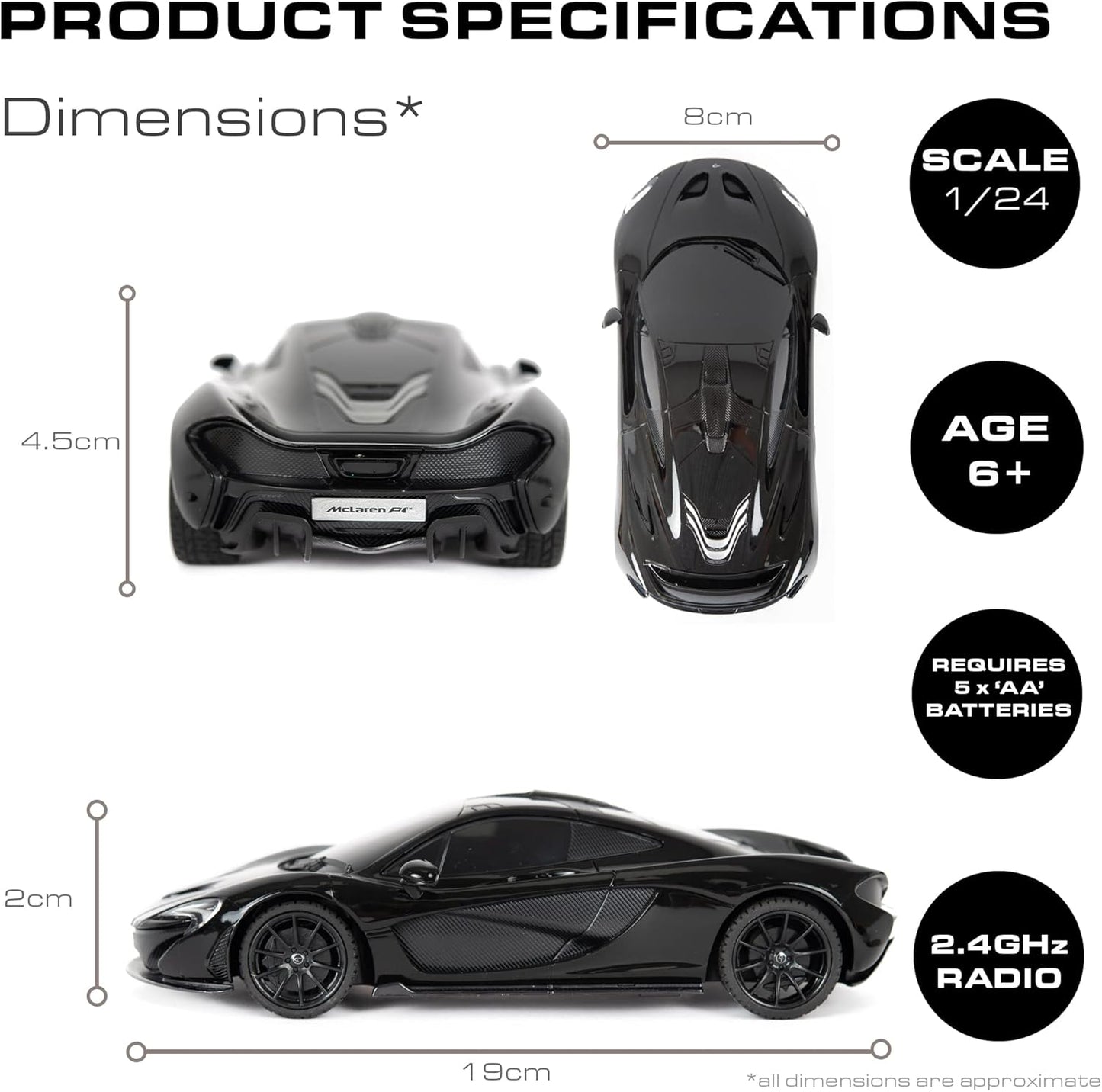 Remote Control McLaren P1 | 1:24sc Model 27.145MHz